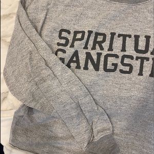 Spiritual gangster cropped Crewneck